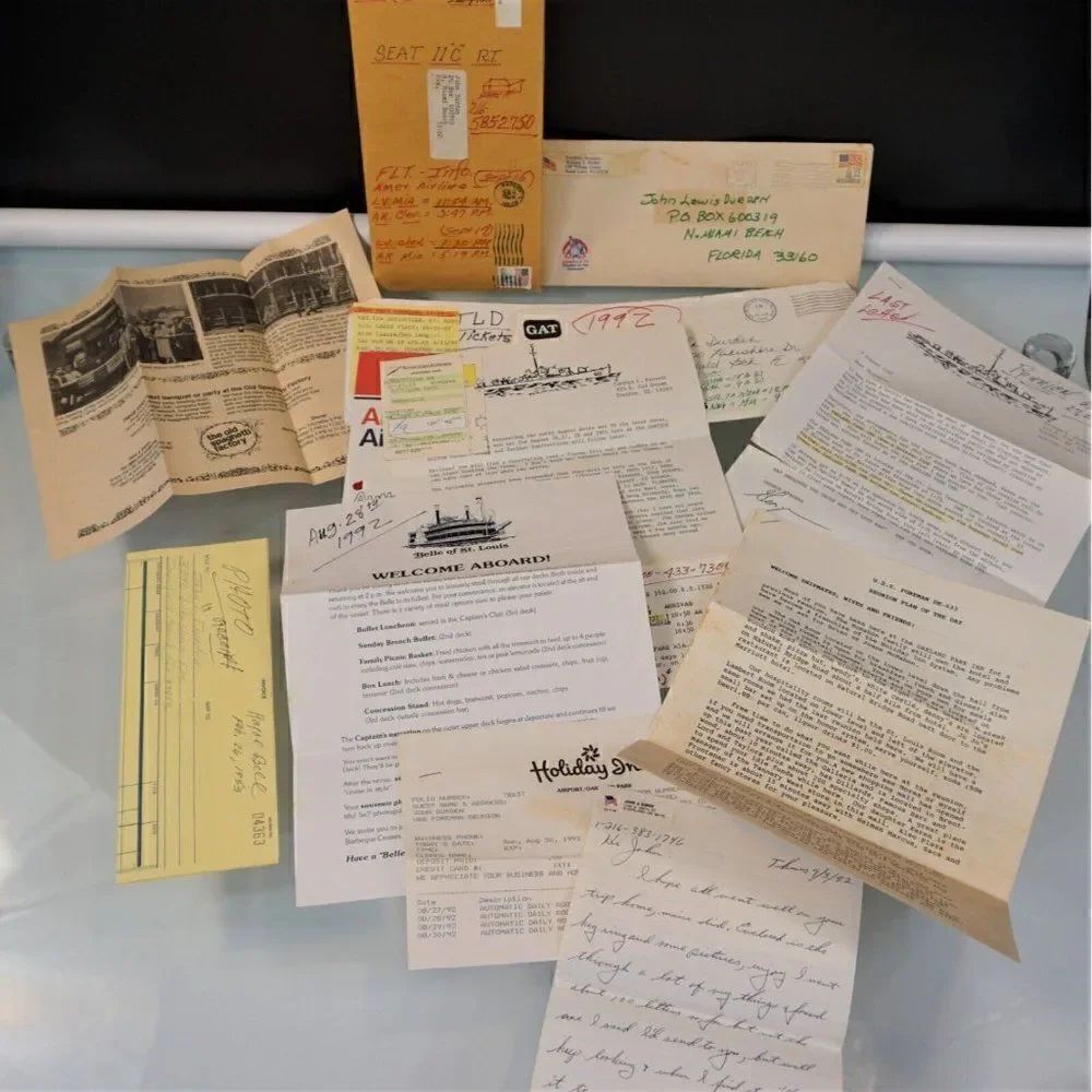 Vintage U.S.S. Forman DE-633 Shipmates Reunion 1992 Paper Ephemera